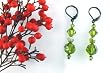 Audrey, Swarovski Crystal Drop Earring - Olivine