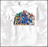 Marvel vs Capcom Group Stance Mens T-Shirt White