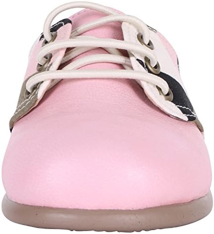 MCnelly's Stripe Color Blocking Pink Oxford Flat Shoes (Toddler/Little Kid) (shoes-025-1-150)