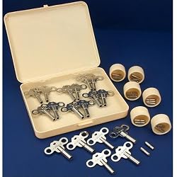 36 Clock Keys Mainspring Winding Clockmakers Tools