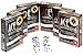Ace All Plastic Playing Cards, Bundle of 6 Decks, with 6 Color Dot White Dice