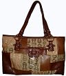 Etienne Aigner Geometric Patchwork Tote Neutral Multi