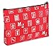 Mah Jongg Red and Silver 3 Zipper Mah Jong Purse for Mahjong Card