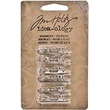 Adornments for Arts and Crafts by Tim Holtz Idea-ology, Ice Skates, 0.4 x 1.25 Inches Each, Antique Nickel, TH93088