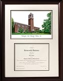 Washington State Cougars Framed Scholar Diploma Frame with Lithograph