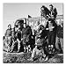 Sean Connery, Patrick Mcgoohan, Stanley Baker, & Sid James B&W Matte Photograph - 12x12 Inches (Hell Drivers)