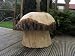 1 x CARVED WOODEN GARDEN MUSHROOM- LARGE