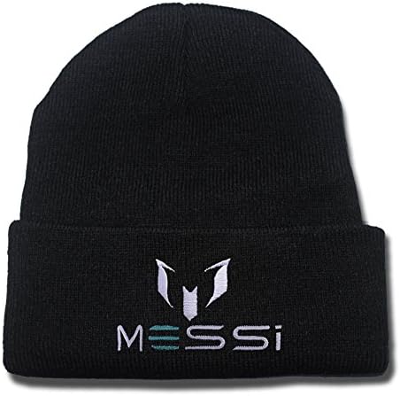 JIUWEI Lionel Messi Logo Beanie Fashion Unisex Embroidery Beanies Skullies Knitted Hats Skull Caps