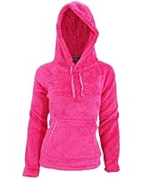Womens/Ladies Soft Fleece Hooded Pajama Snuggle Top With Pocket