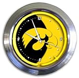 University of Iowa Hawkeyes New Neon Light Wall Clock