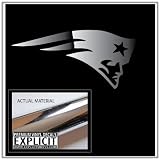 New England Patriots Chrome Vinyl Decal
