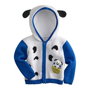 Fair Indigo Joobles Pip the Dog Baby Organic Cardigan (6-12 Months)