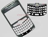 --New RIM BlackBerry Curve 8300 8310 8320 Original OEM Faceplate with Lens, Trackball & Keyboard Titanium Color Front Cover Face Plate Case Part AT&T T-Mobile GSM Phones Plus Tool Kit T5 Screw Driver & Opener