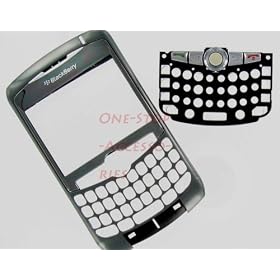 --New RIM BlackBerry Curve 8300 8310 8320 Original OEM Faceplate with Lens, Trackball & Keyboard Titanium Color Front Cover Face Plate Case Part AT&T T-Mobile GSM Phones Plus Tool Kit T5 Screw Driver & Opener