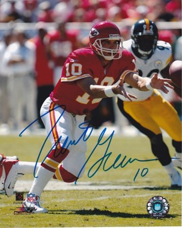 Trent Green Autographed Kansas City Chiefs 8x10 Photo