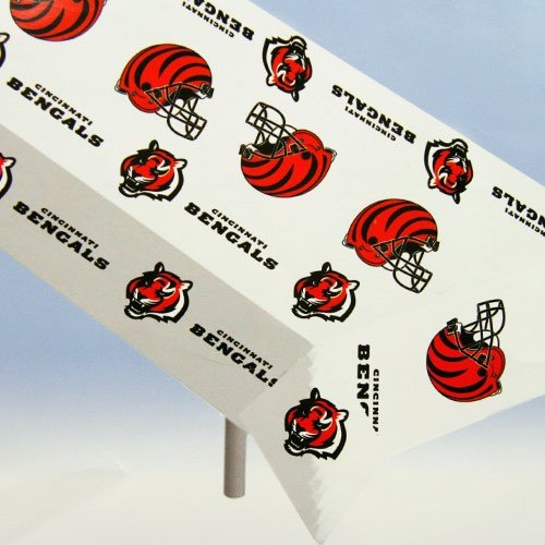 Cincinnati Bengals Plastic Table Cover 54x108