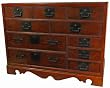Interesting Unique Unusual - 40" Japanese Design Low Chest Server Credenza Cabinet w/ 10 Drawers
