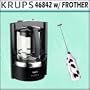 Krups 46842 Moka Brew 8-cup Coffeemaker w/ Milk Frother