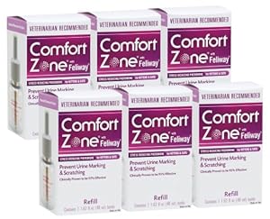 Comfort Zone with Feliway Diffuser Refill, 6 Pack Comfort Zone with Feliway Diffuser Refill, 6 Pack