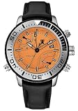Tx T3c447 Gents Chronograph Black Leather Strap Watch