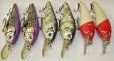 6 Set L6Z Shad Custom Lures - Plugs Crankbaits Bass Fishing Set L6Z