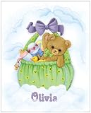Personalized Nursery Wall Decor, New Baby Arrival, Childrens Wall Art