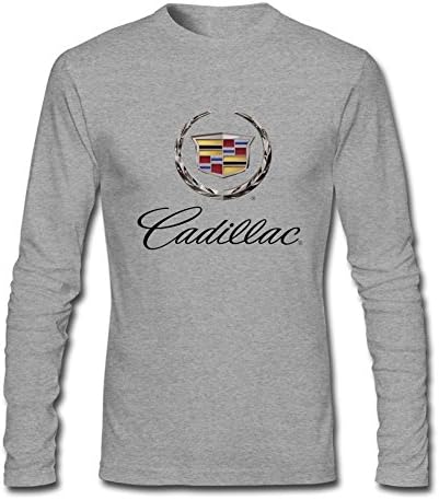 Liuliu Men's General Motors Cadillac Logo Long Sleeve T-Shirt