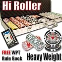 500 Hi Roller Poker Chip Set with Free WPT Rule Book. 14 Gram Heavy Weighted Poker Chips.