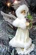 5.5" Nature's Story Teller Angel Carrying Foliage Christmas Ornament