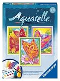 Aquarelle Midi, Bildgr��e 18 x 24 cm, . Schmetterlinge