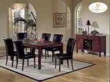 Home Elegance 721-5 Achillea Collection 5 Piece Dining Room Set Cherry Finish Free Shipping