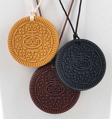 CribsnBibs® Ultimate Baby 3 Cookie Teether Gift Set - FDA Approved Silicone Toy Cute Biscuit for Babies Toddler Children (yes you get 3 cookies!)