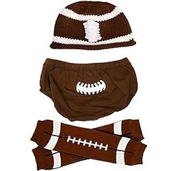juDanzy baby boys gift box cabbie hat set (Newborn, Football)