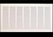 36" X 10 Steel Return Air Filter Grille for 1" Filter - Removable Face/Door - HVAC Duct Cover - Flat Stamped Face - White [Outer Dimensions: 38.5 X 11.75]