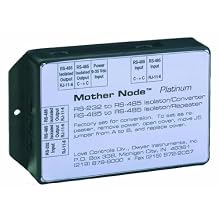 Dwyer Mother Node Series 350 Communication Signal Converter, Silver RS-232 to RS-485, DB9F Connector
