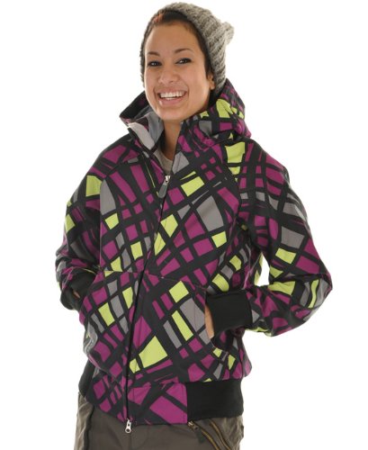 686 Plexus Oasis Softshell Snowboard Jacket Orchid Womens Sz L