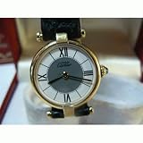 RARE Pre-Owned Woman's Cartier Watch Vermeil Unique Dial Swiss Quartz 1990's by Cartier