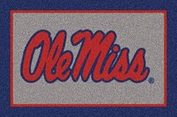 Mississippi (Ole Miss) Rebels 3' 10" x 5' 4" Team Spirit Area Rug