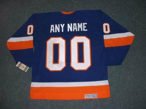 Buy NEW YORK ISLANDERS 1980's CCM Vintage Throwback Away Hockey Jersey Customized with Any Name &...