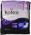U by Kotex Security Overnight Maxi Pads with Wings, 14 Pads