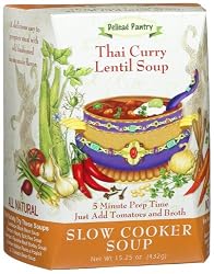 Delicae Pantry Thai Curry Lentil Slow Cooker Soup 15.25-Ounce Boxes (Pack of 6)