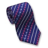 Heartbeat Pattern / EKG - Men's Silk Necktie