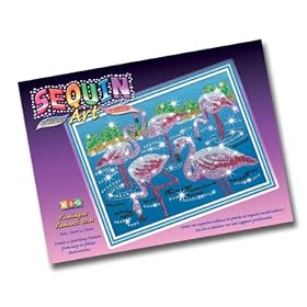 Sequin Art and Beads Flamingoes
