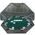 Trademark Poker 52-Inch 8-Player Octagonal Padded Poker Tabletop (Green)