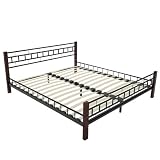 Jago MTBT05/1 Metallbett mit Holzf��en 140x200 cm oder 180 x 200 cmvon "Jago"