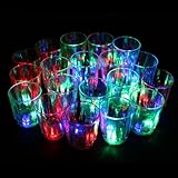 Homecube&reg; 24 Flash Light Up Cups Flashing Shots Light 24 LED Bar Night Club Party Drink