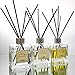 PriSu Jasmine Essential Oil Reed Diffuser Gift Set, Glass Bottle, Rattan Reed Sticks, Natural Scented Long Lasting Fragrance Oil (4+ Months 4 fl oz) for Aromatherapy and Air Freshener