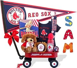 Gift Baskets By KarraNessian Personalized Boston Red Sox Baseball Radio Flyer Baby Wagon