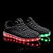 Joansam 7 Colors LED Luminous Unisex Sneakers Men & Women USB Charging Light Colorful Glowing Leisure Flashing Shoes Sport Shoes JSS07BL-40