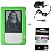 Green Color Amazon Kindle 2 E-Book Reader Silicone Rubber Skin Case + Kindle2 Travel Charger + FREE Kindle2 Anti Scratch LCD Screen Protector